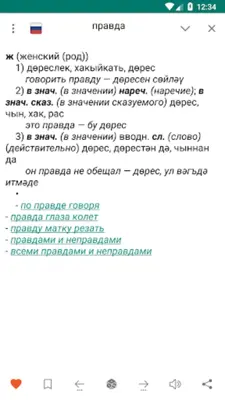 Русско-татарский словарь android App screenshot 1